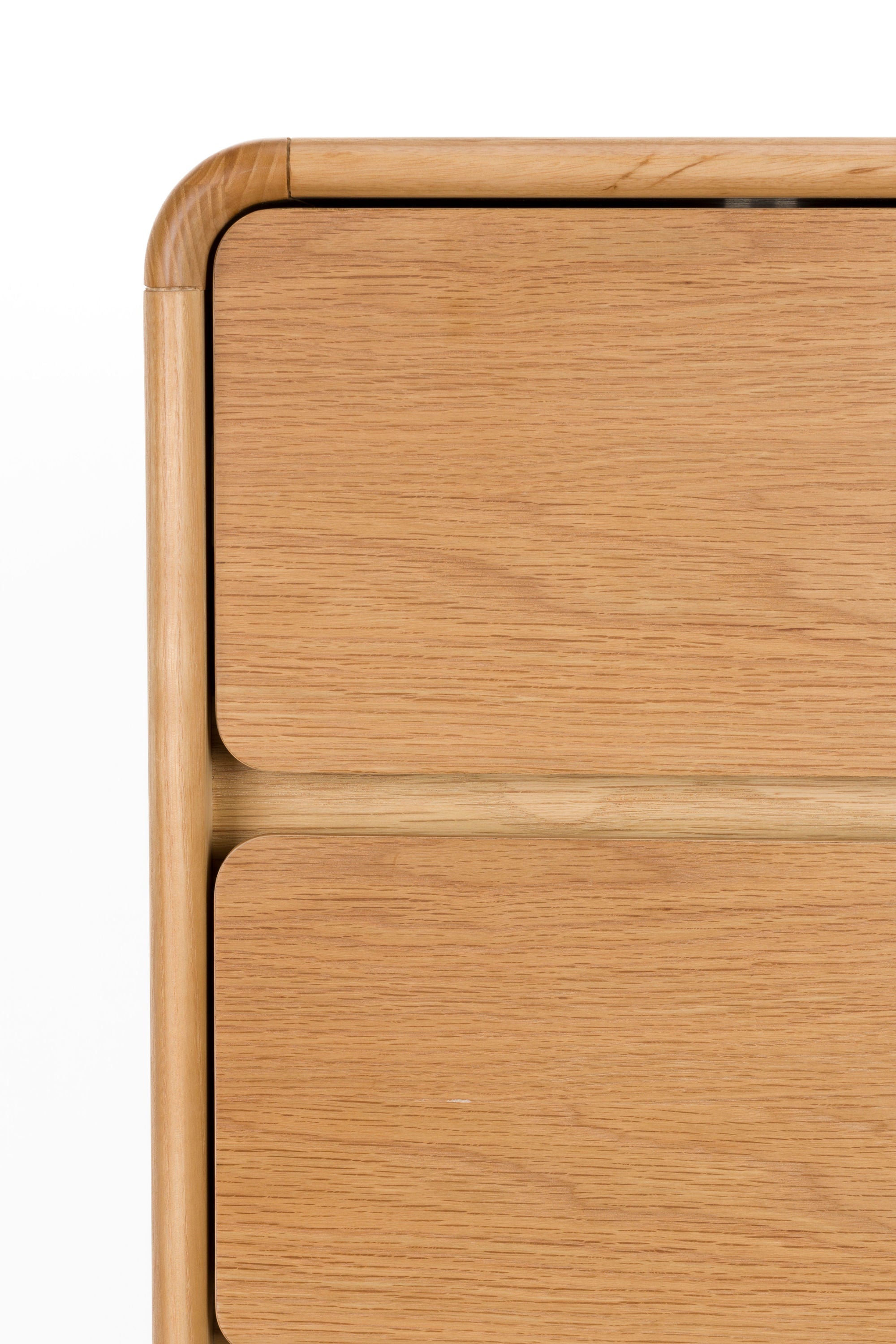 Zuiver Rise Natural Oak Wood Chest of Drawers